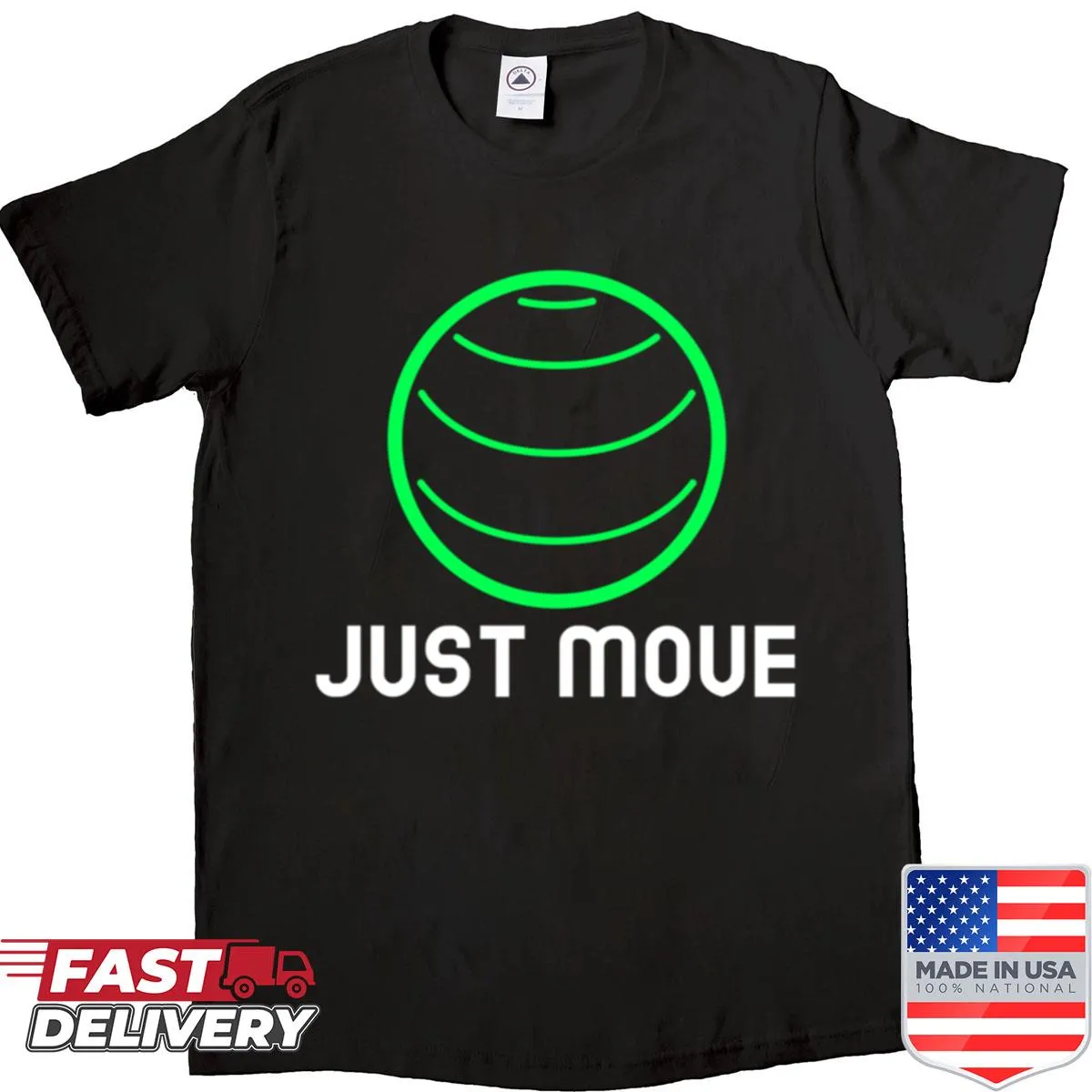 Shirt with motivational text for fitness instructors