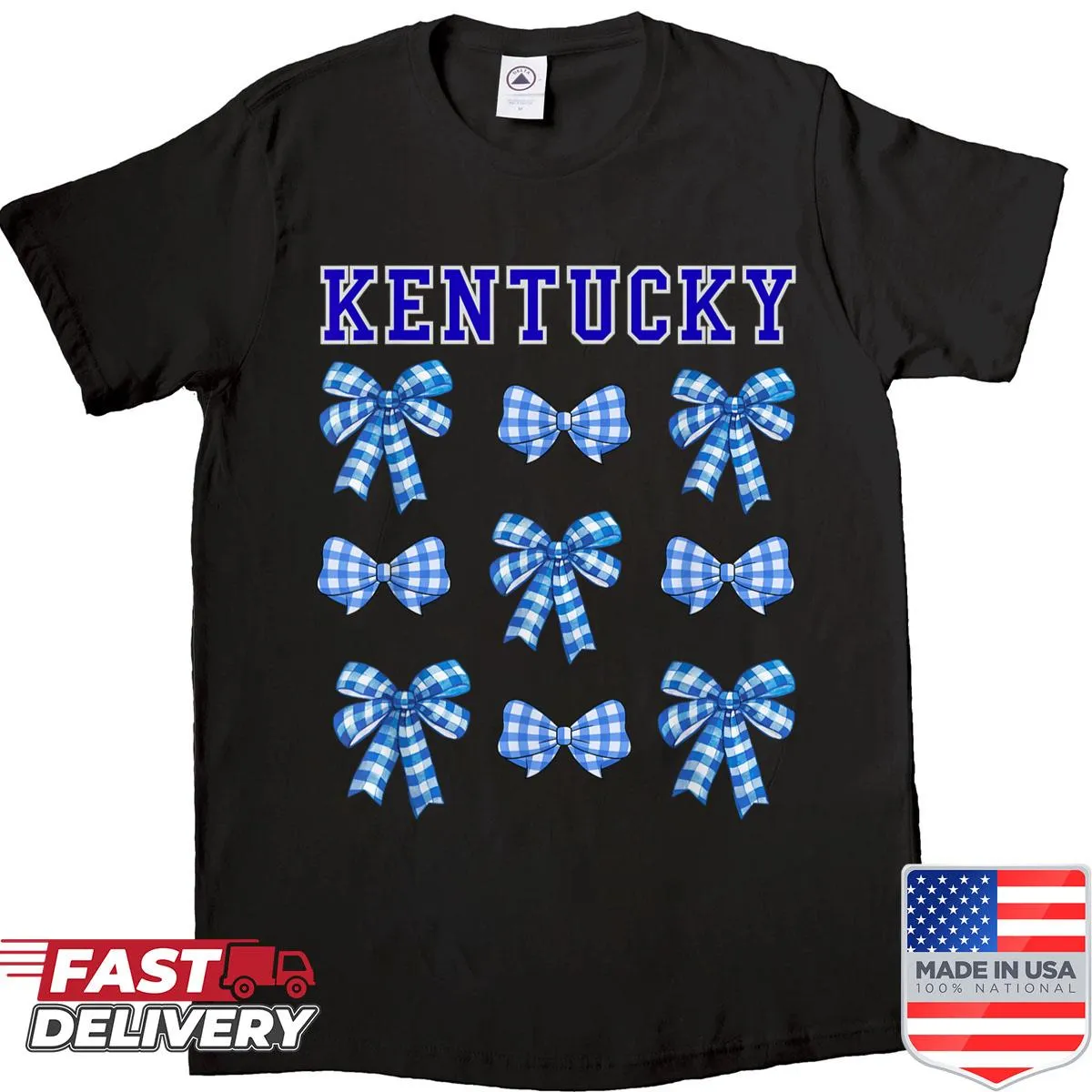 Charming Kentucky coquette bow shirt for women and kids