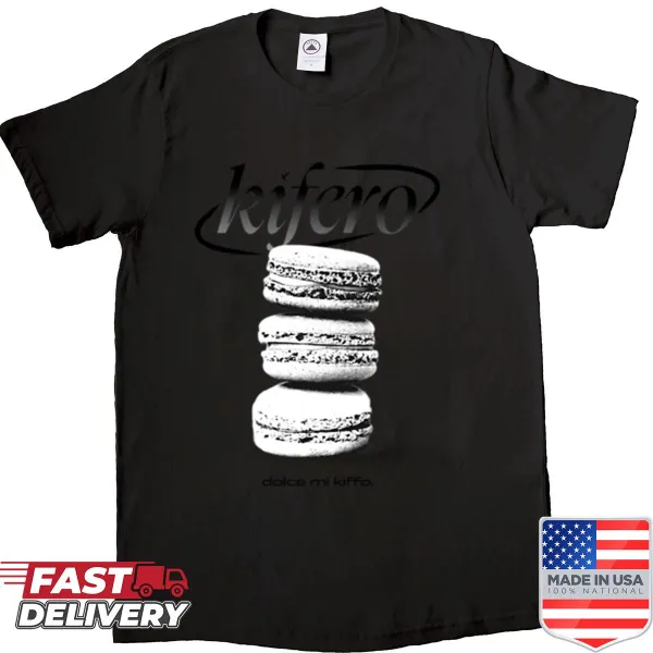 Minimalist hand-lettered Kifero Buffo Mi Kiffo shirt