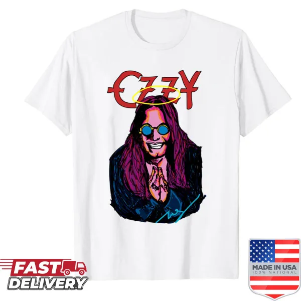 Graphic t-shirt featuring Ozzy Rock Band design