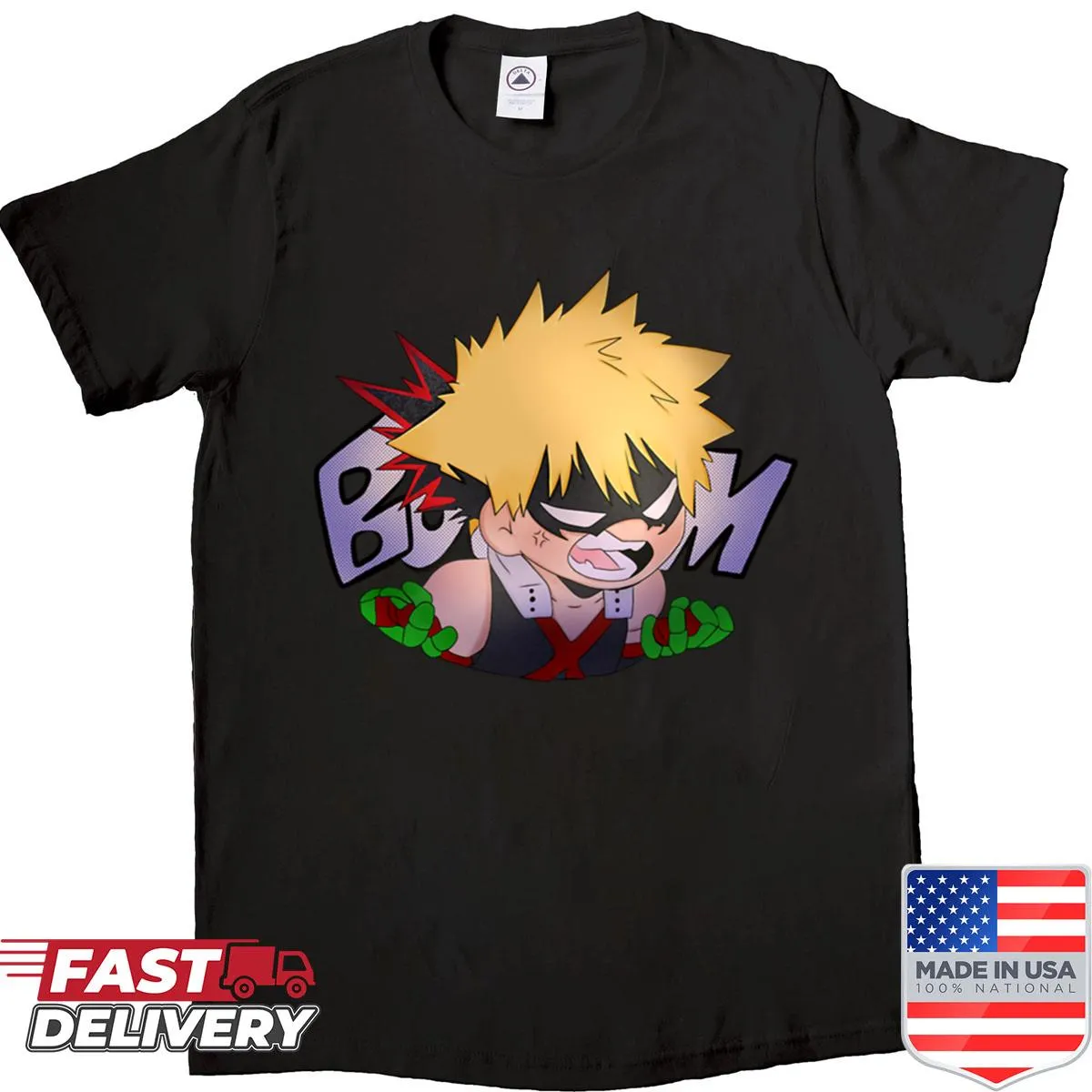 Cute hero illustration in scribble style on shirt