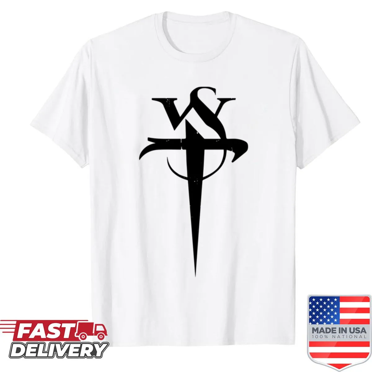 T-shirt featuring design inspired by Stabbing Westward band