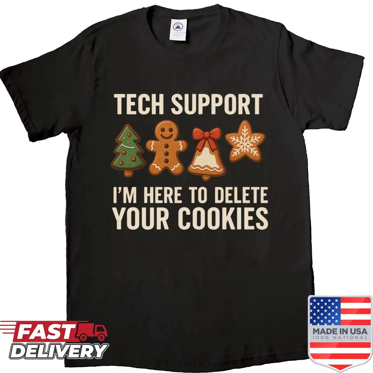 Funny IT shirt about deleting cookies