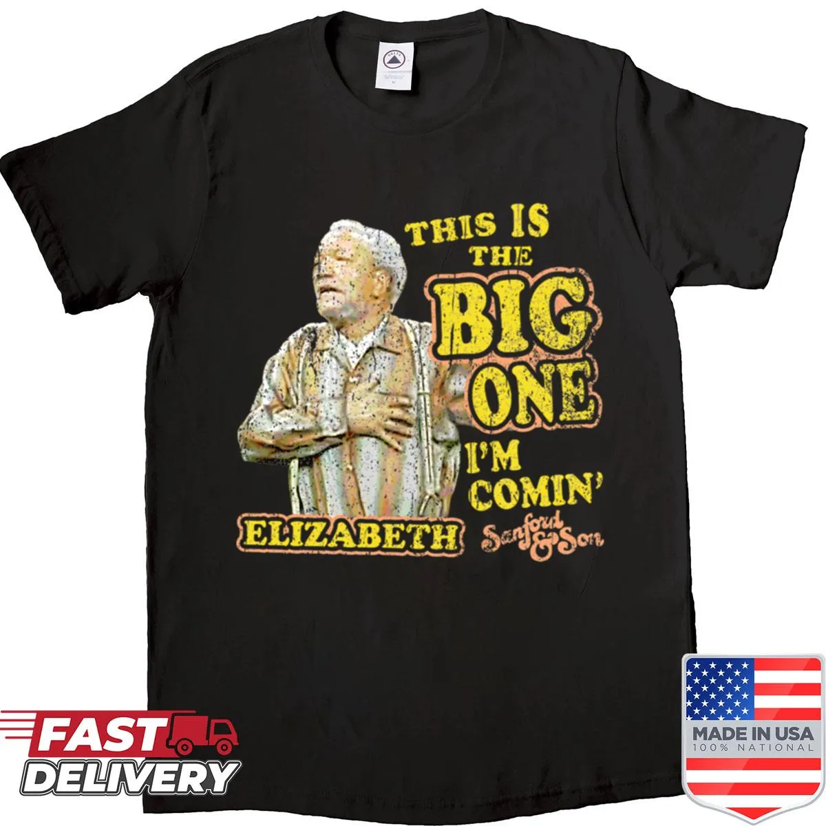 Stylish typography shirt with the phrase 'The Big One Comin'