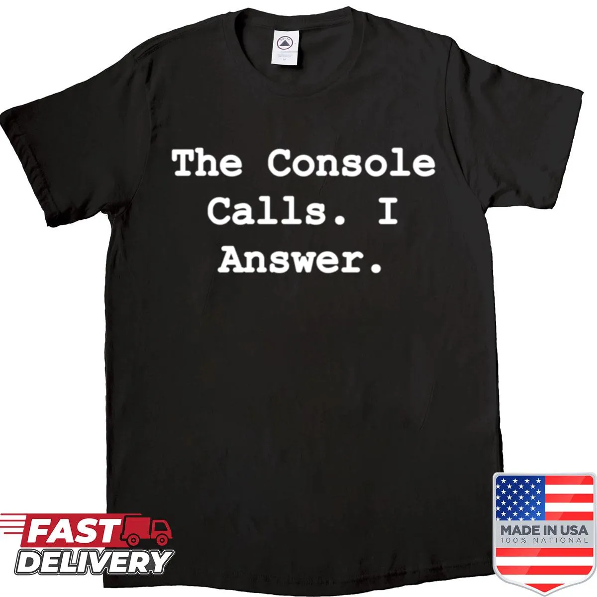Catchy gaming phrase graphic on a t-shirt