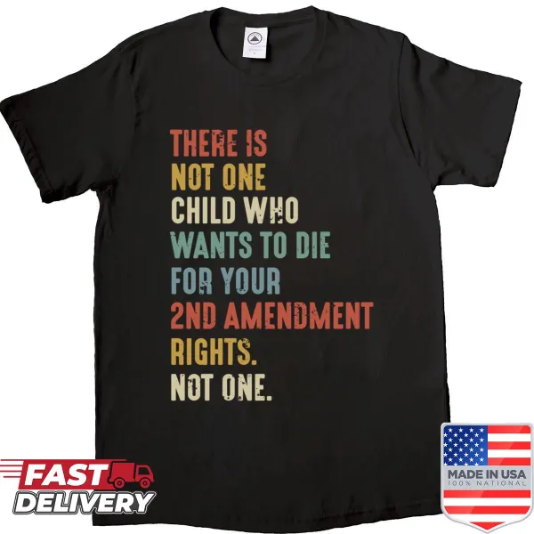 Bold typography t-shirt addressing the 2nd Amendment debate