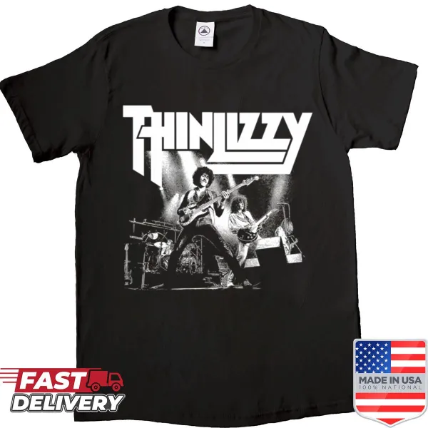 Classic Thin Lizzy shirt with bold text design