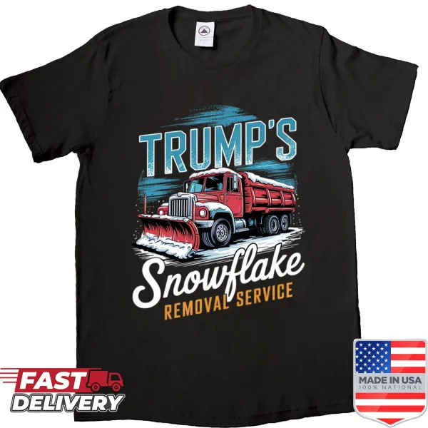 Humorous shirt featuring a political play on words about snowflakes