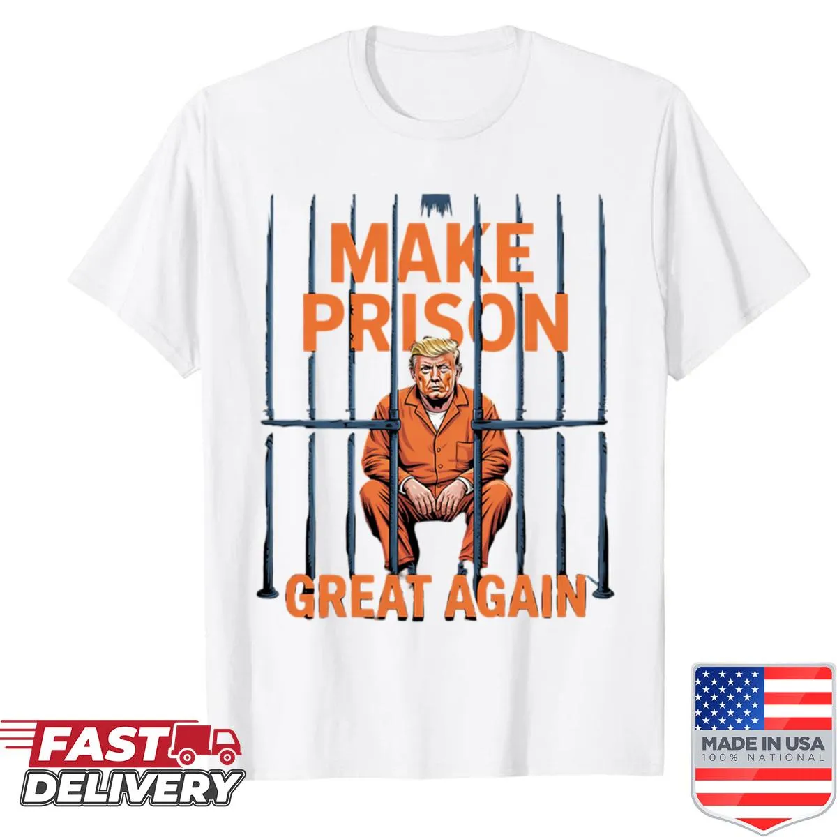 Bold typography shirt celebrating the American dream