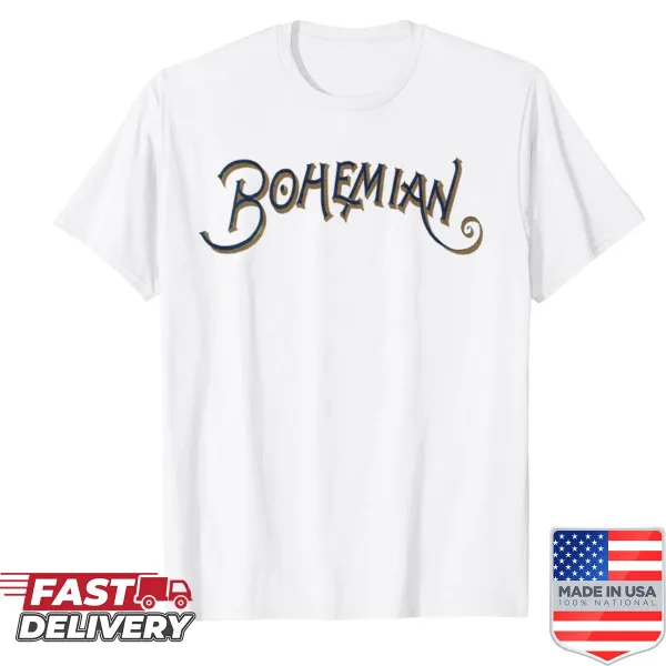 Vintage-style bohemian shirt with artistic design elements