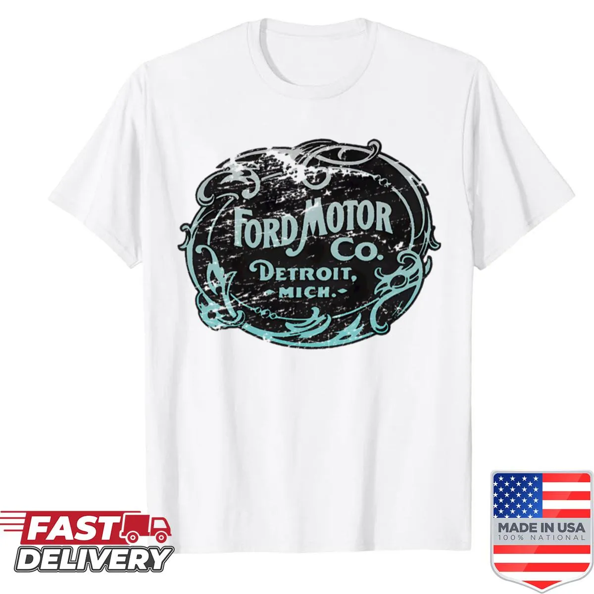 Vintage Detroit auto logo shirt