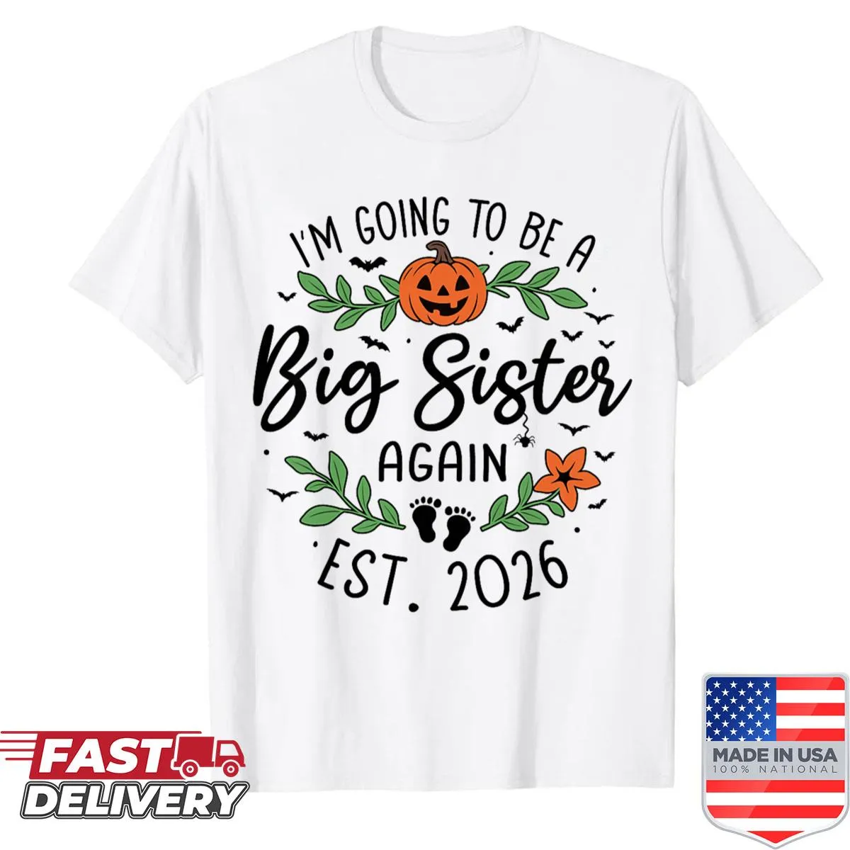 Big Sister Again 2026 pregnancy announcement shirt for women