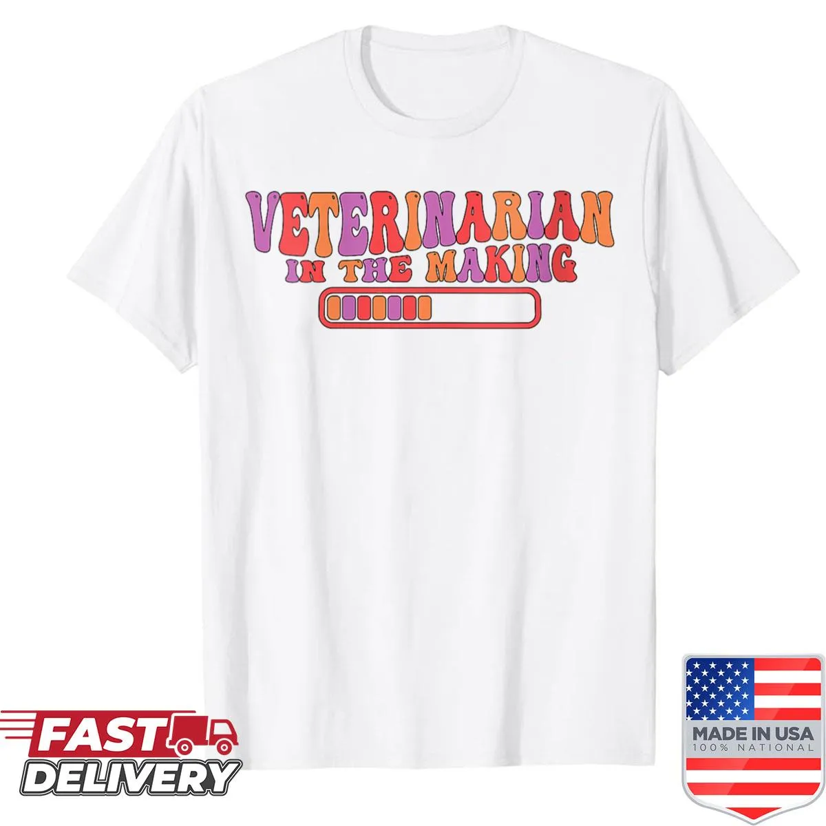 Veterinary student shirt with motivational phrase