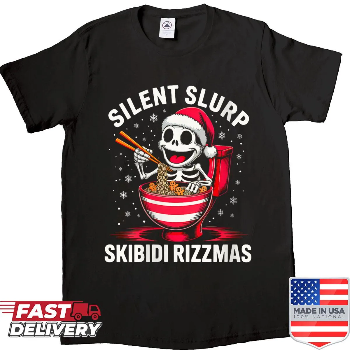Funny Christmas meme shirt featuring a cartoonish design for women.