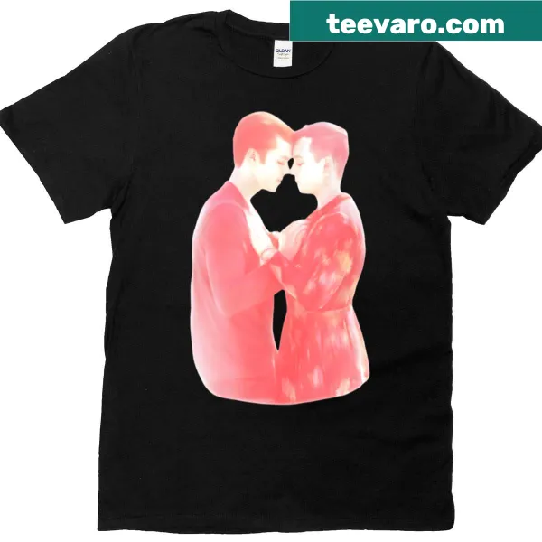 Graphic T-shirt showcasing a border crossing illustration.