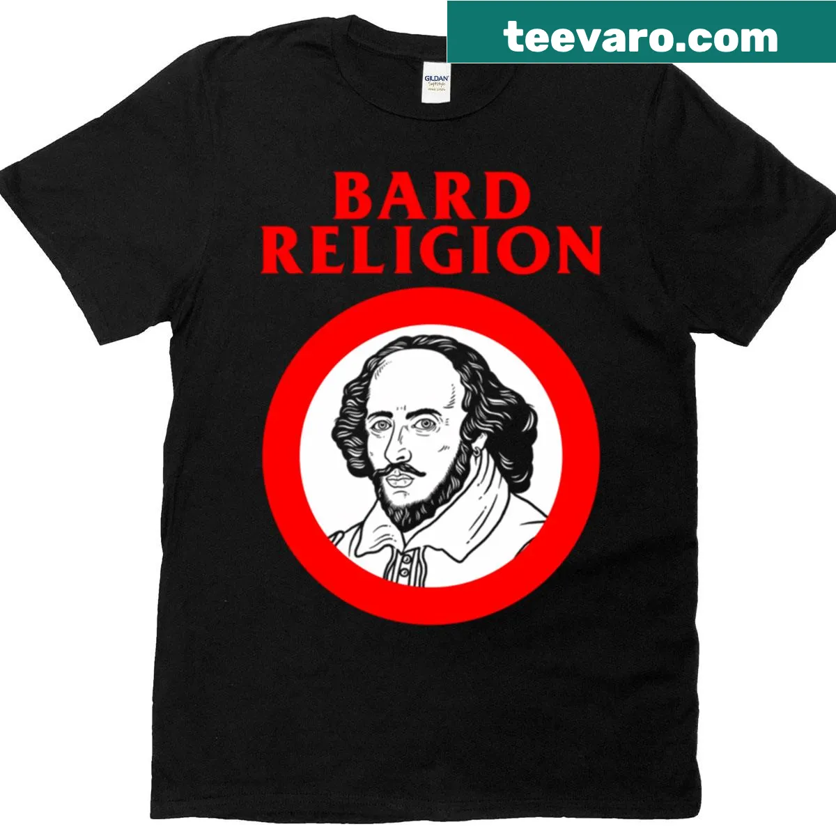T-shirt featuring thoughtful typography design related to faith — on a men's t-shirt