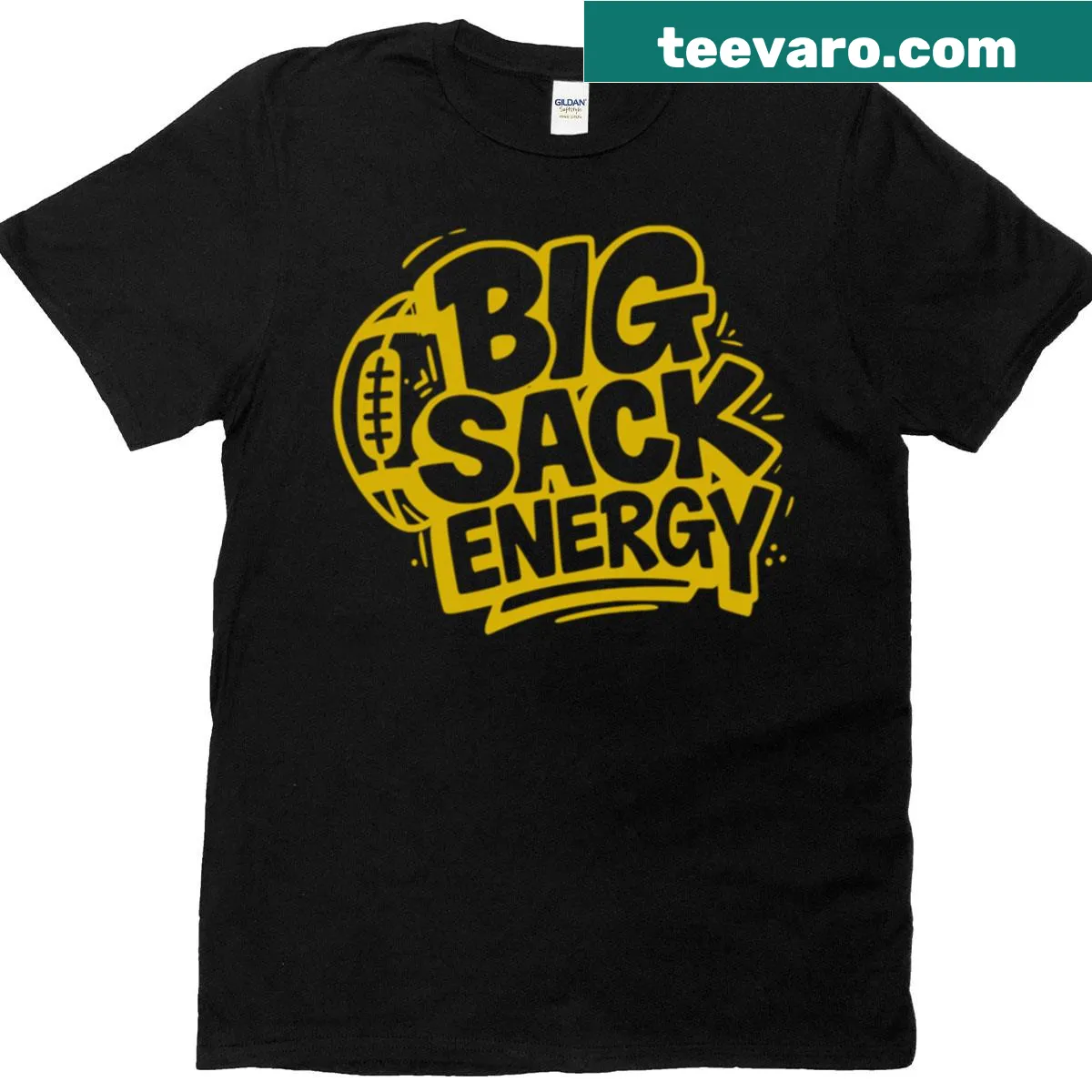 Funny typography design for football season — on a men's t-shirt