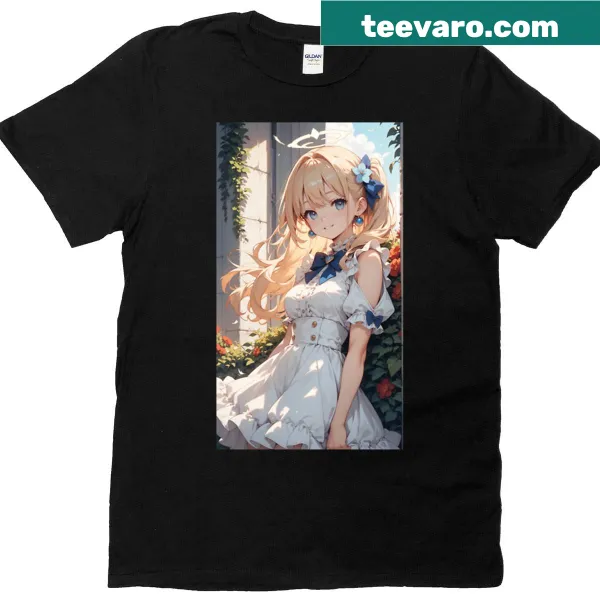 Enchanting Blossom Angel graphic T-shirt