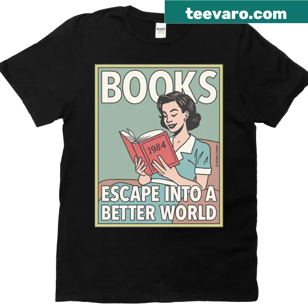 Oversized T-shirt with a message celebrating the joy of reading