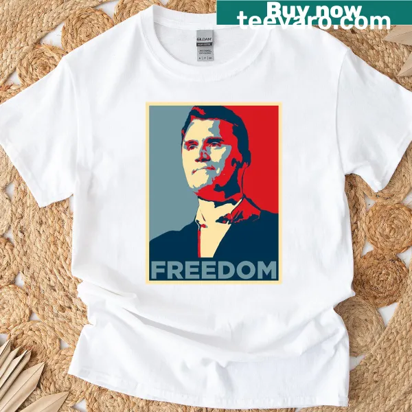 Artistic graphic inspired by Charlie Kirk's message of freedom