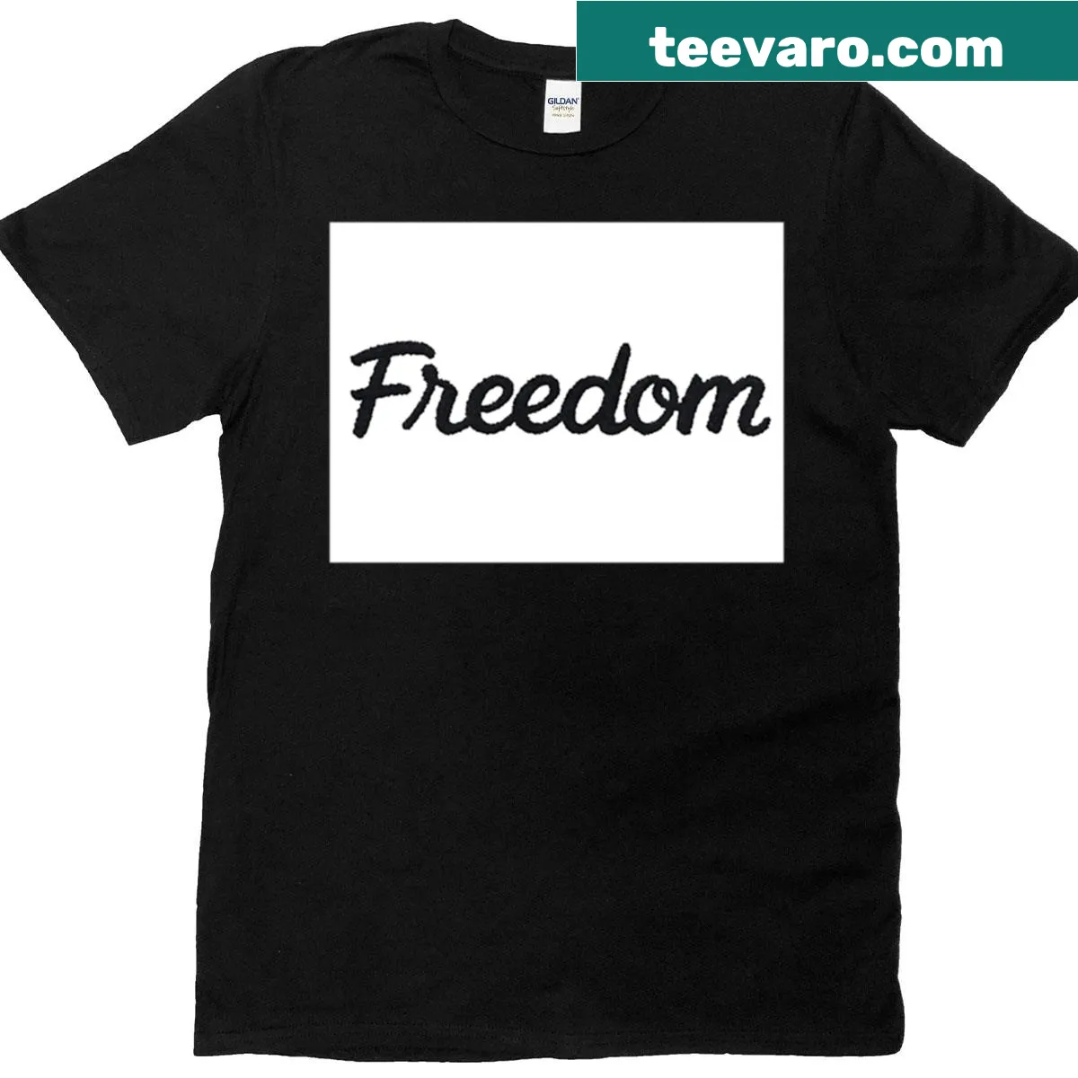 T-shirt with a Charlie Kirk tribute graphic for freedom — on a men's t-shirt