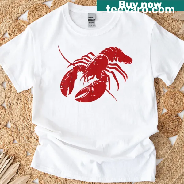 Silhouette T-shirt featuring a crayfish design