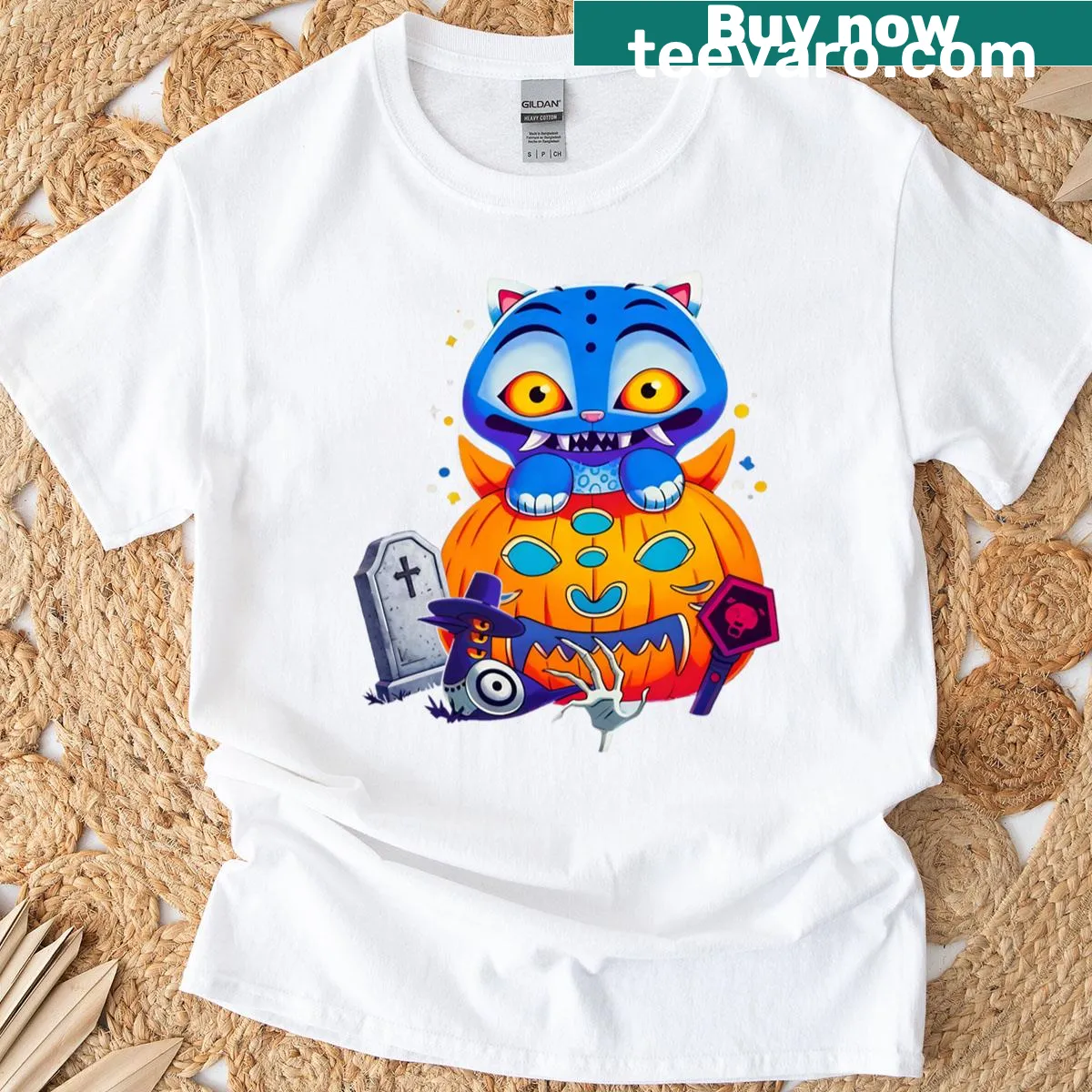 T-shirt featuring a design that hints at the thrill of hunting and adventure. — on a men's t-shirt