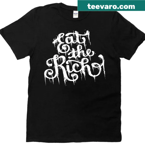 Eat The Rich graphic t-shirt with bold text