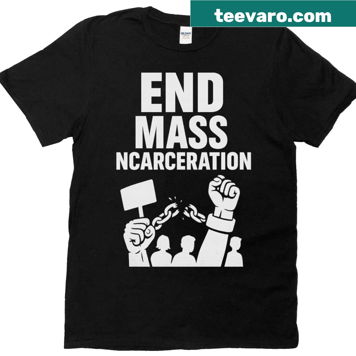 Bold activism t-shirt promoting social justice — on a men's t-shirt