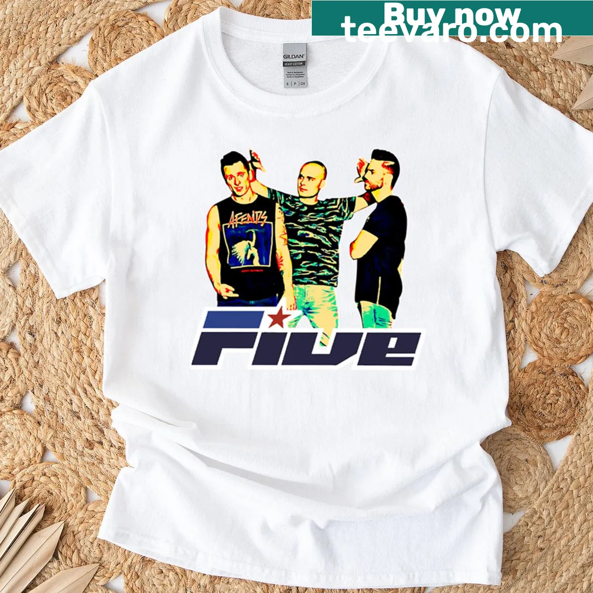 Retro vintage t-shirt featuring the word 'Fide' in artistic font — on a men's t-shirt