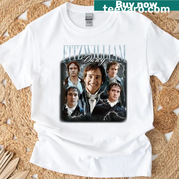 Retro Pride and Prejudice shirt featuring Fitzwilliam Darcy