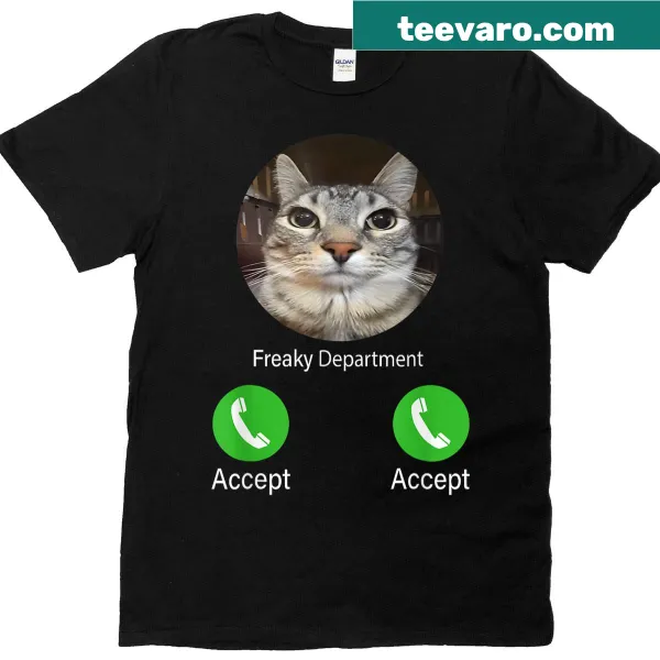 Funny cat meme graphic T-shirt suitable for all ages
