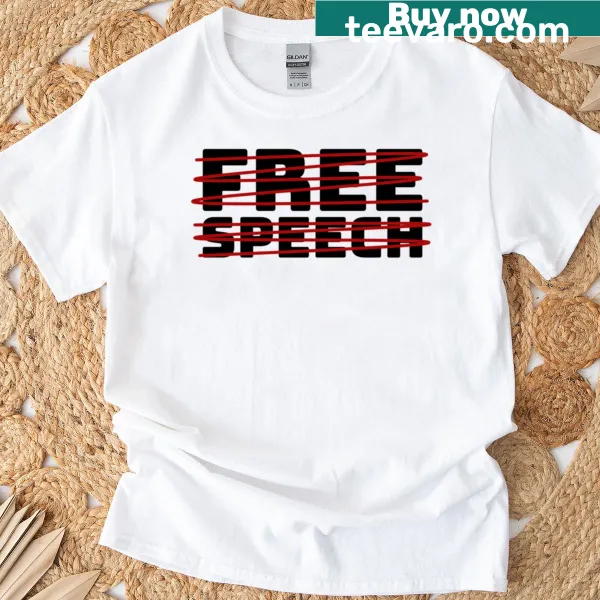 T-shirt with slogan about free speech being cancelled