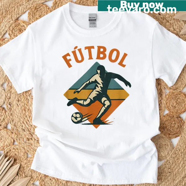 Retro football-themed T-shirt for enthusiasts