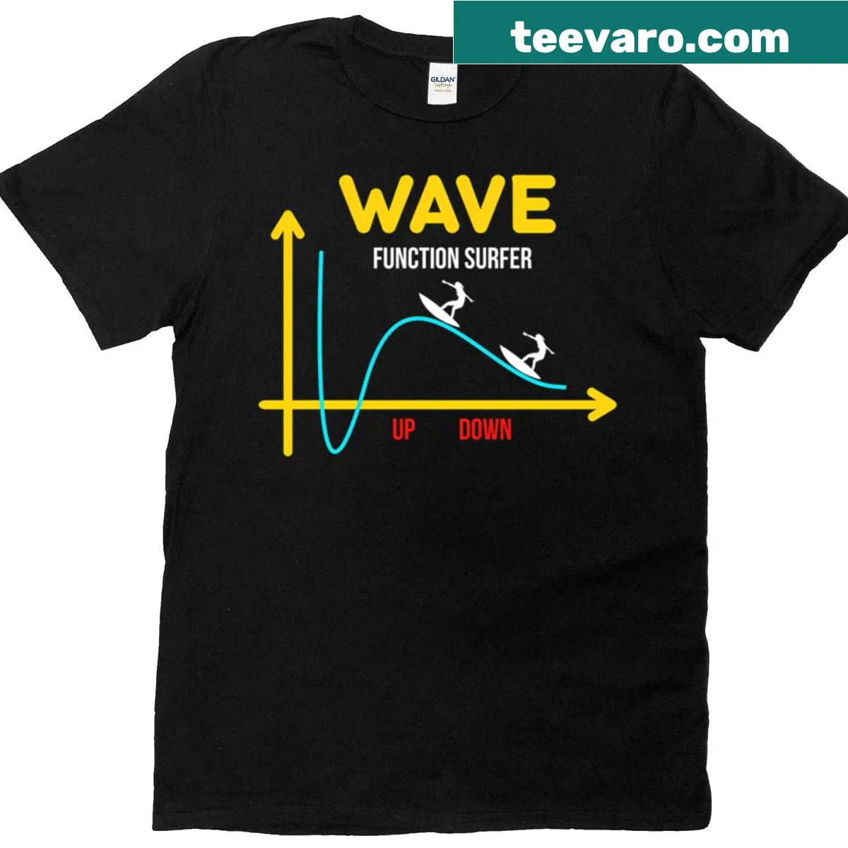 Funny physics graphic t-shirt with humorous phrase — on a men's t-shirt
