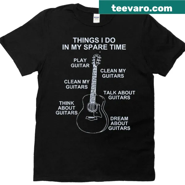 Vintage funny guitar player t-shirt