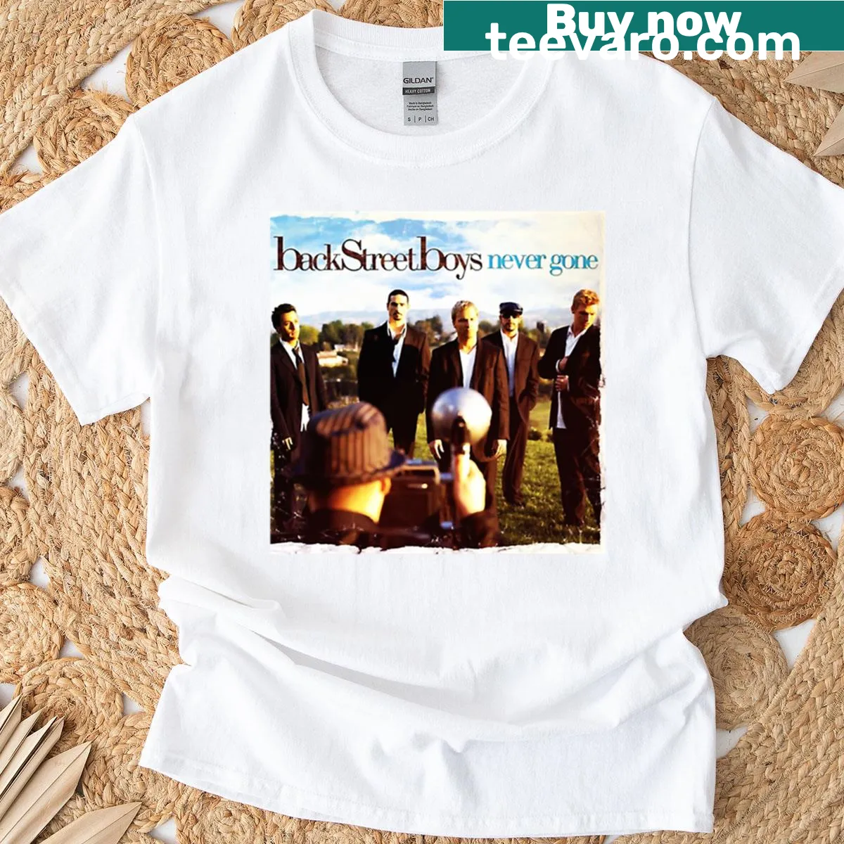Funny Backstreet Boys shirt with playful text for music lovers — on a men's t-shirt