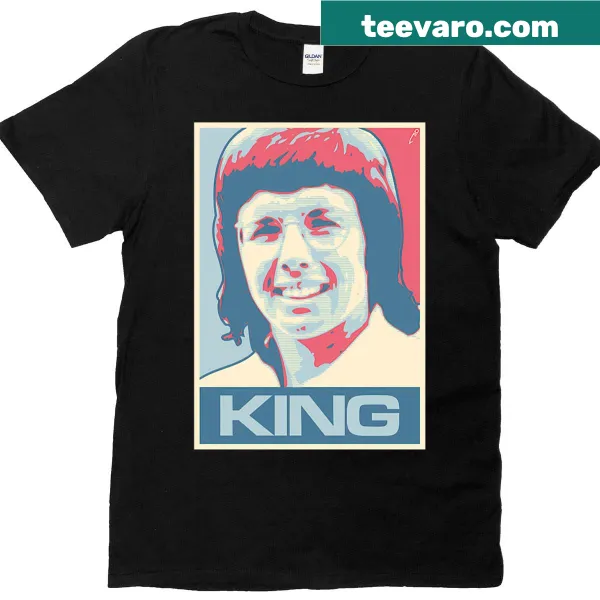 Illustrated portrait T-shirt featuring a visionary figure