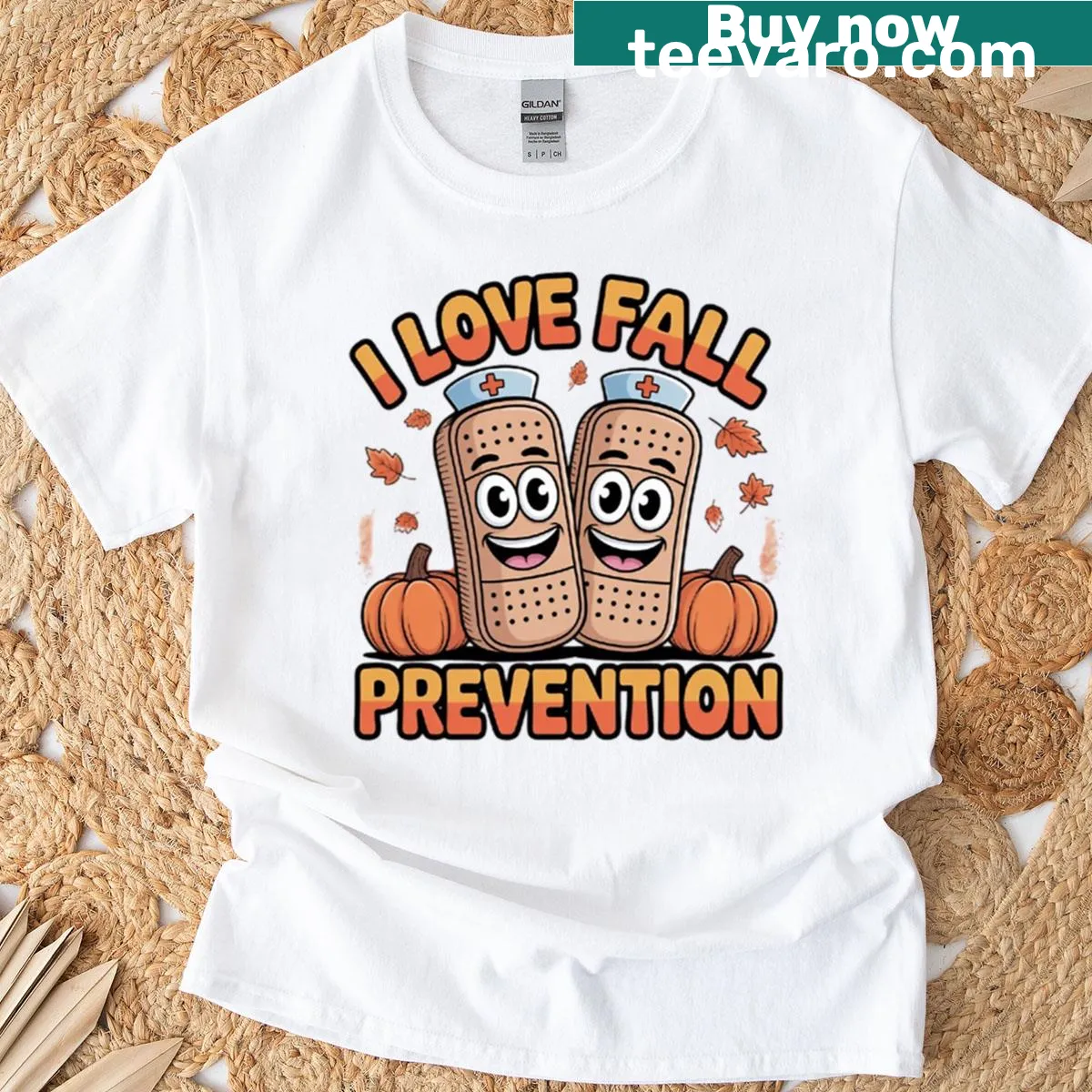 T-shirt promoting fall prevention and physical therapy awareness — on a men's t-shirt