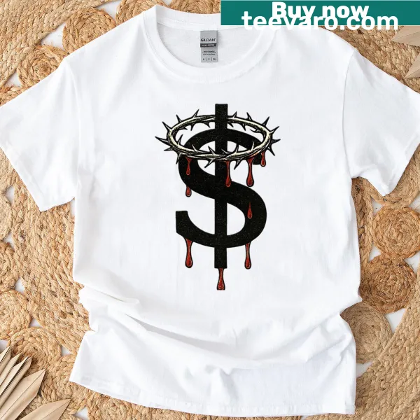 Moral Class Satire T-shirt with a sticker-like graphic featuring satirical text