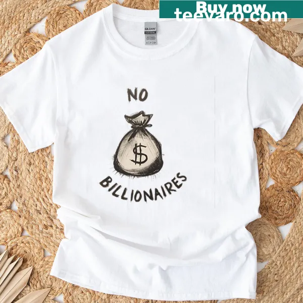 Oversized No Billionaires statement T-shirt