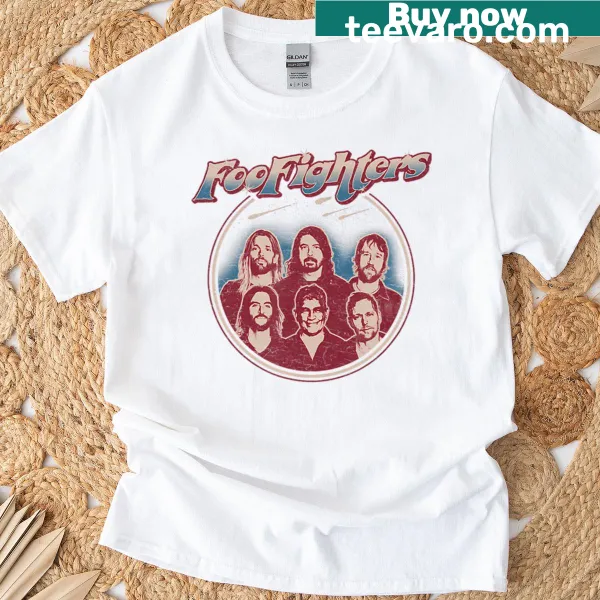 Vintage band tour t-shirt with music theme