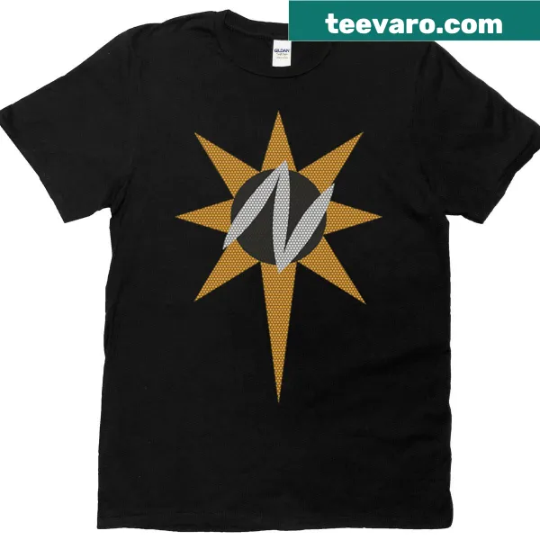 Illustrated Nuclear Man graphic on a t-shirt