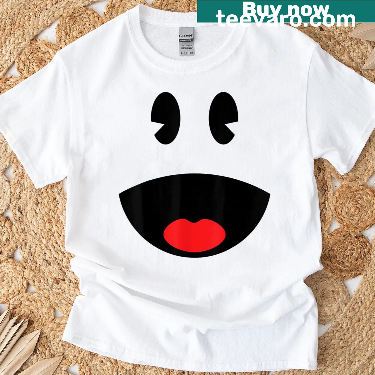 Retro video game-themed t-shirt for group Halloween costumes — on a men's t-shirt