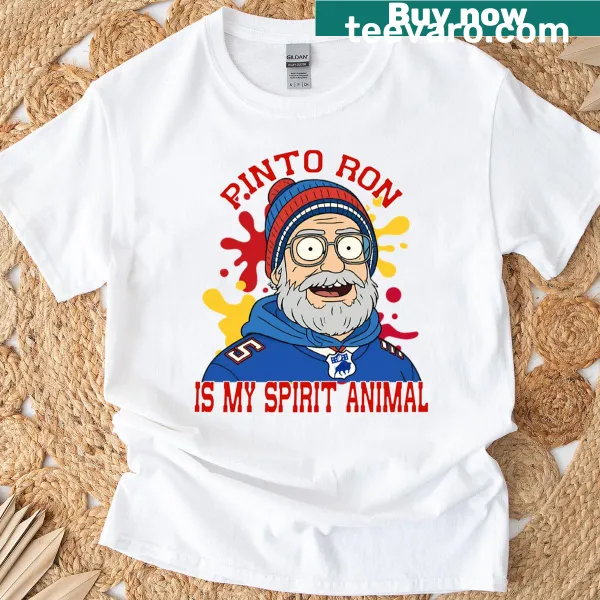 Buffalo football fan T-shirt featuring Pinto Ron illustration and humorous text