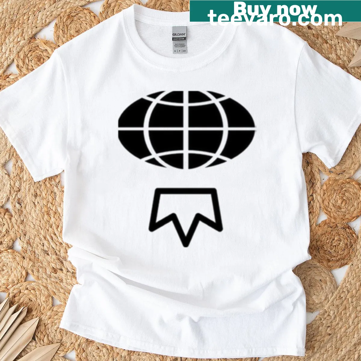 T-shirt featuring the minimalist Prince Swisher logo — on a men's t-shirt