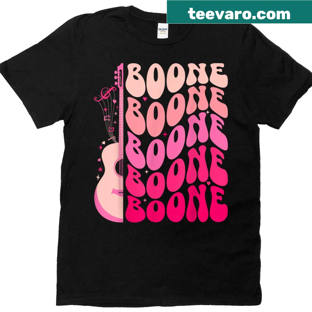 Personalized retro Boone T-shirt featuring a fun 80s design — on a men's t-shirt