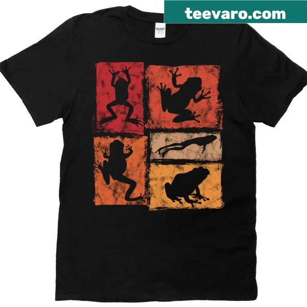 Retro frog graphic t-shirt for all ages