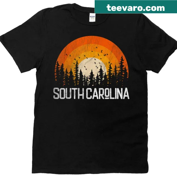 Retro South Carolina graphic T-shirt for vintage lovers.
