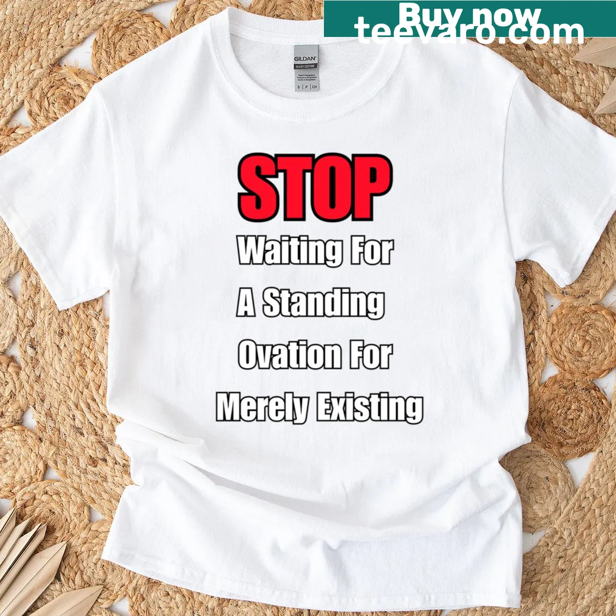Edgy message graphic on t-shirt about self-acceptance — on a men's t-shirt